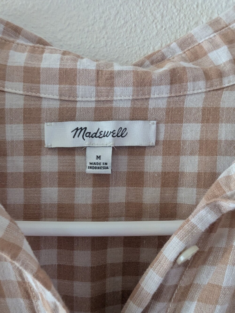 Oversized Madewell Gingham Top - Picture 5 of 8